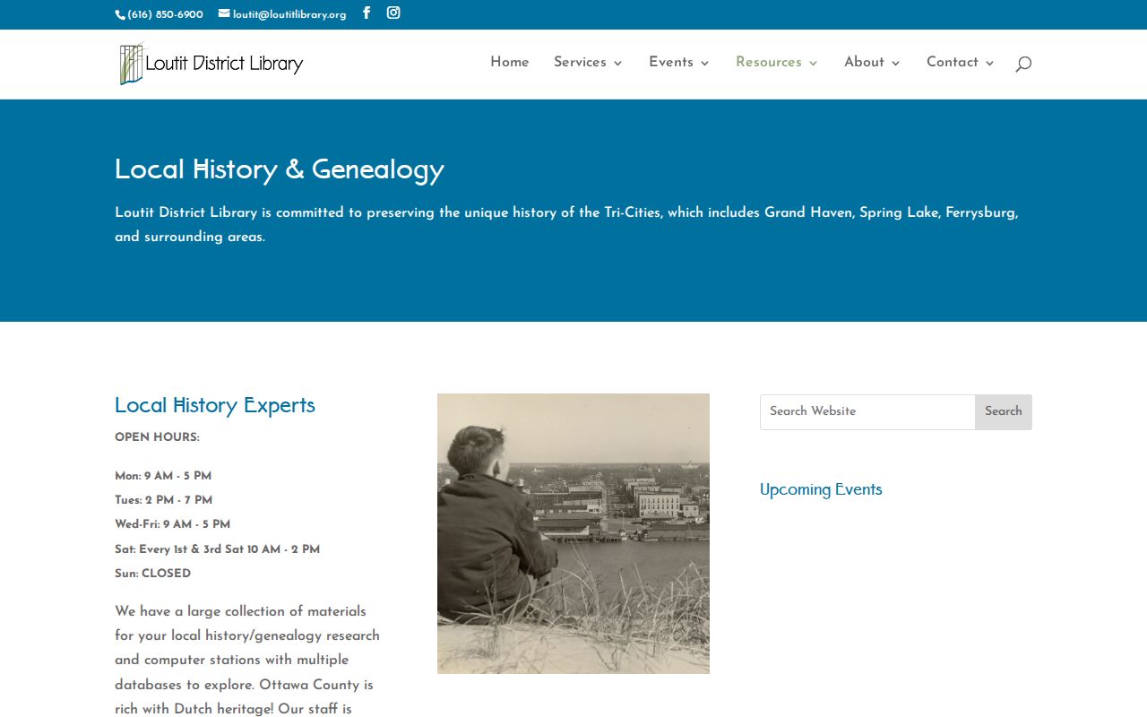 Ottawa County city directory research resources at the Loutit genealogy collection